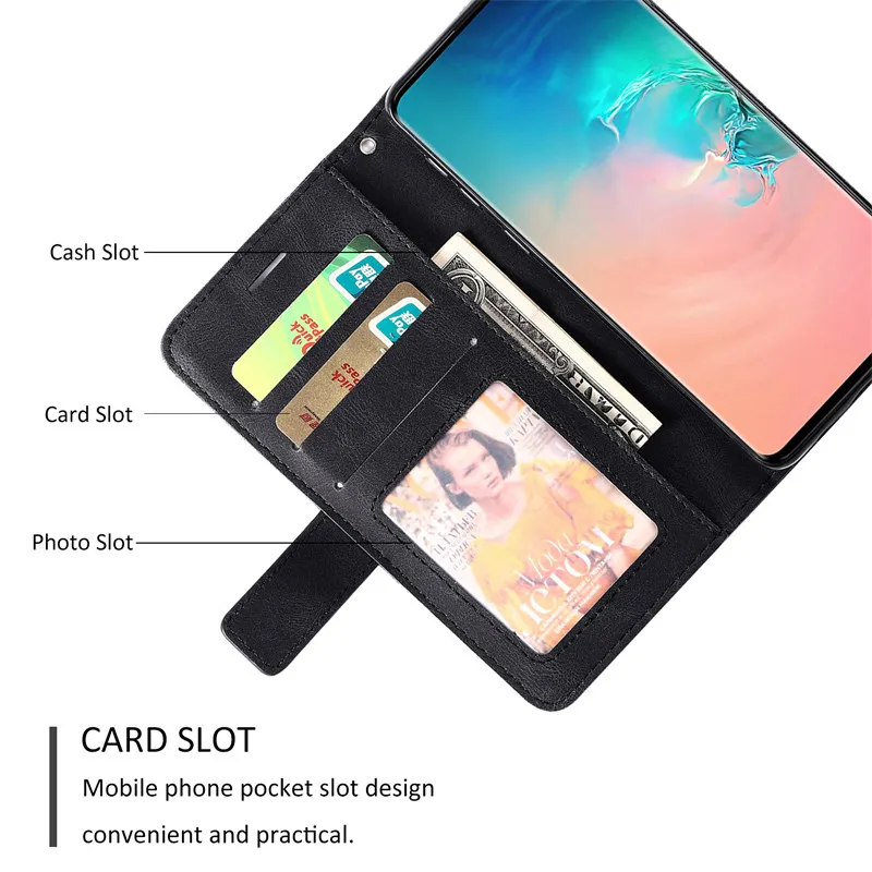 Luxus Leder Flip S8 S9 Plus S10 S20 FE S21 S22 S23 S24Ultra Telefon Fall Für Samsung Galaxy Note 9 10 20 Brieftasche Stand Tasche Abdeckung_voghion.com