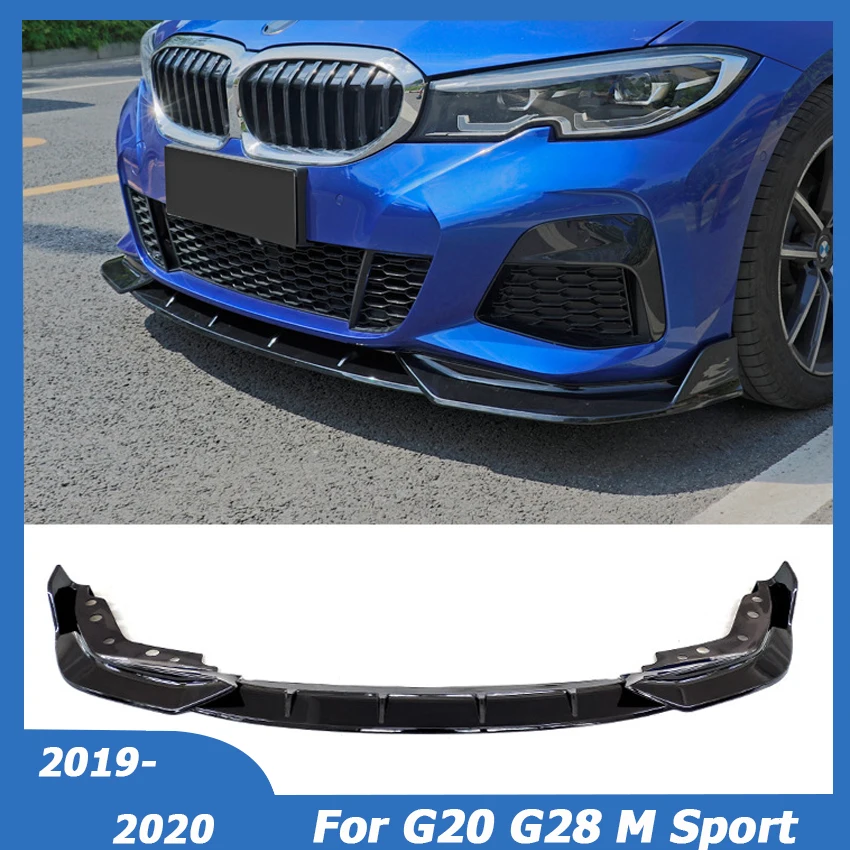 

For BMW 3 Series G20 G28 2019 2020 M Sport M340i Front Bumper Lip Spoiler Side Deflector Splitter Body Kit Guard Car Accessories