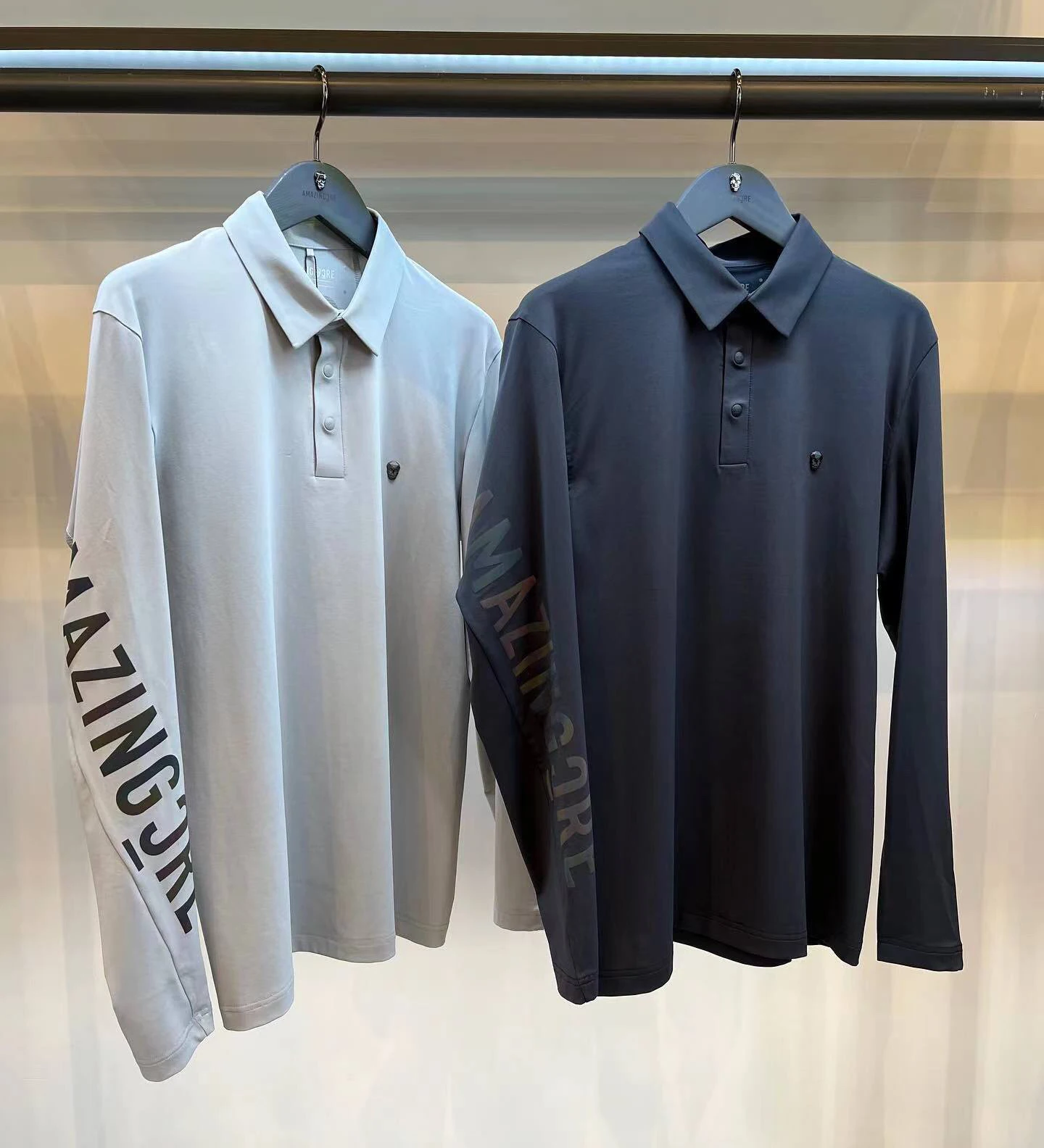 

Men's Golf Long Sleeves 2023 Spring New Golf Polo-Shirts Fashion Tops Outdoor Sports Elastic Shirts M122404