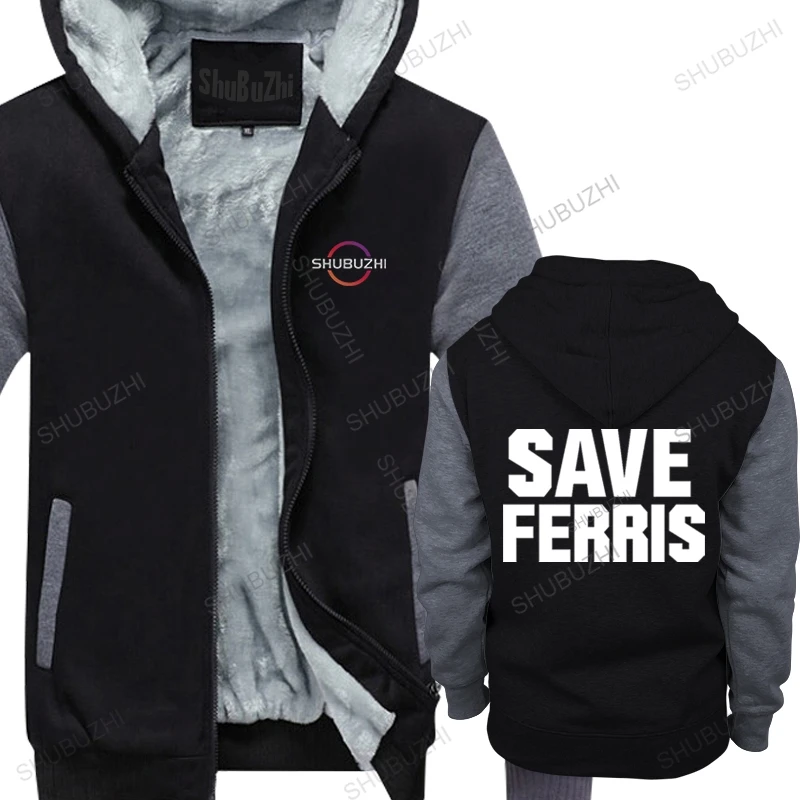 

Mens luxury cotton thick hoodies Save Ferris 80s movie funny bueller high school humor costume vintage retro - Apparel Clothing