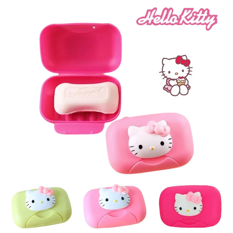 Hello Kitty Soap Storage Box Bathroom Soap Drain Soap Sheet Drainage