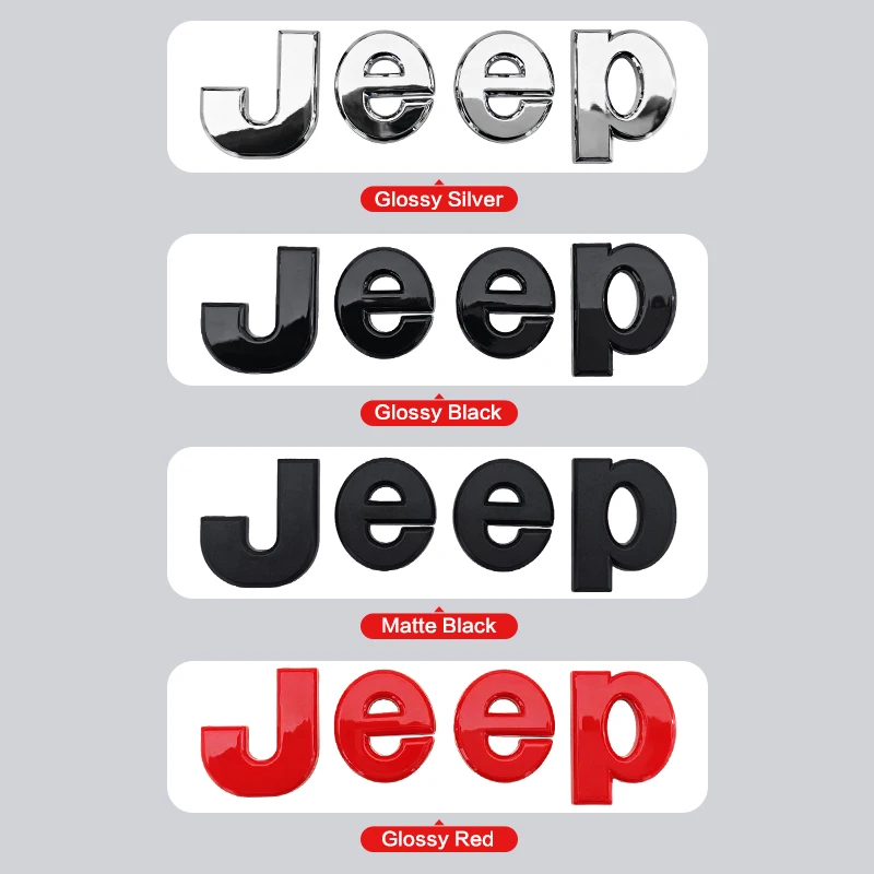 지프 그랜드 체로키 랭글러 레니게이드 패트리어트 리버티 컴패스용 자동차 앞 후드 엠블럼, 뒷 트렁크 사이드 배지 스티커 데칼