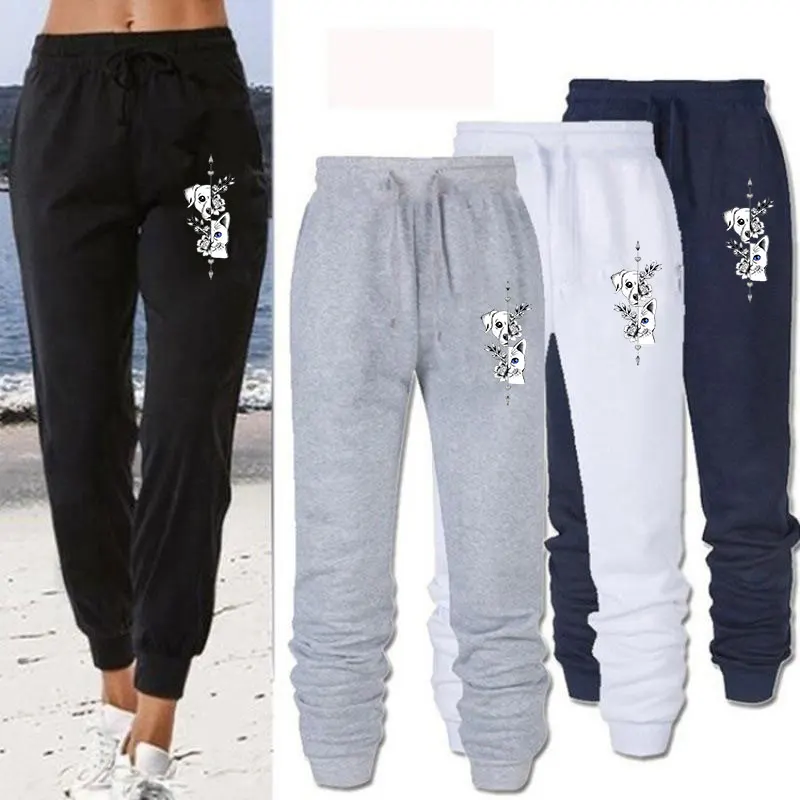 Autumn Winter Men Women Long Running Pants Mens Cotton Casual Sweatpants Soft Sports Pants Street Jogging Pants Fleece Trousers street wear women s work pants women s korean elastic waist sports pants work pants hip hop harajuku pants women s jogging pants