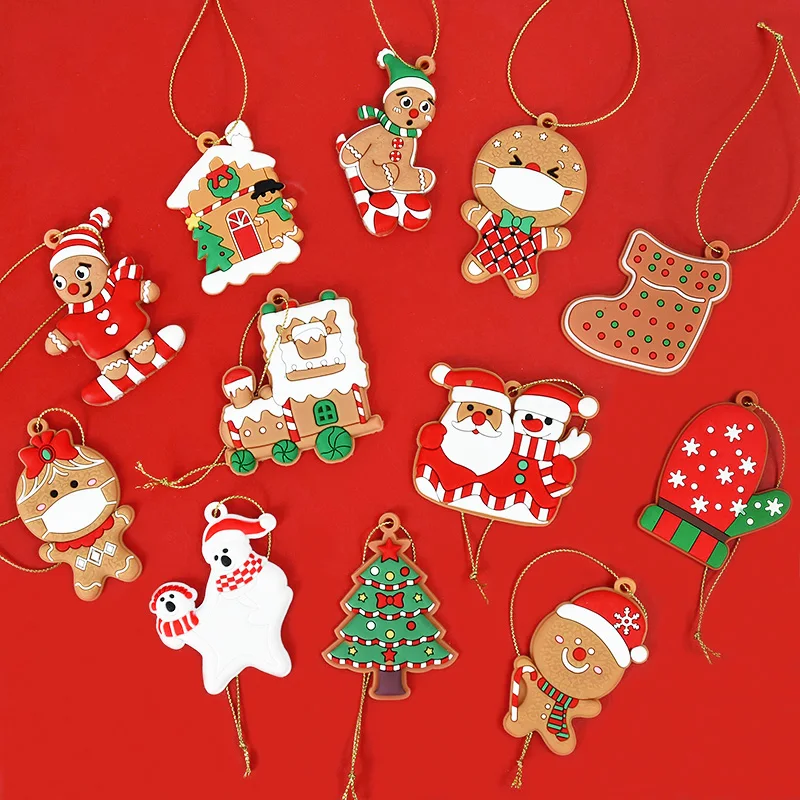 

Gingerbread Man Christmas Tree Hanging Pendant New Year Cute Toys Kid Gift Navidad Xmas Party Home Decoration New Year Ornaments