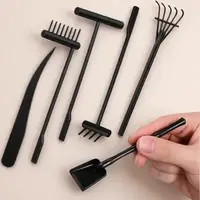6Pcs Mini Sand Rake Set Zen Garden Tool Plastic Mini Rakes for Desk Meditation Sand Smooth Sandbox Accessories - Image 6