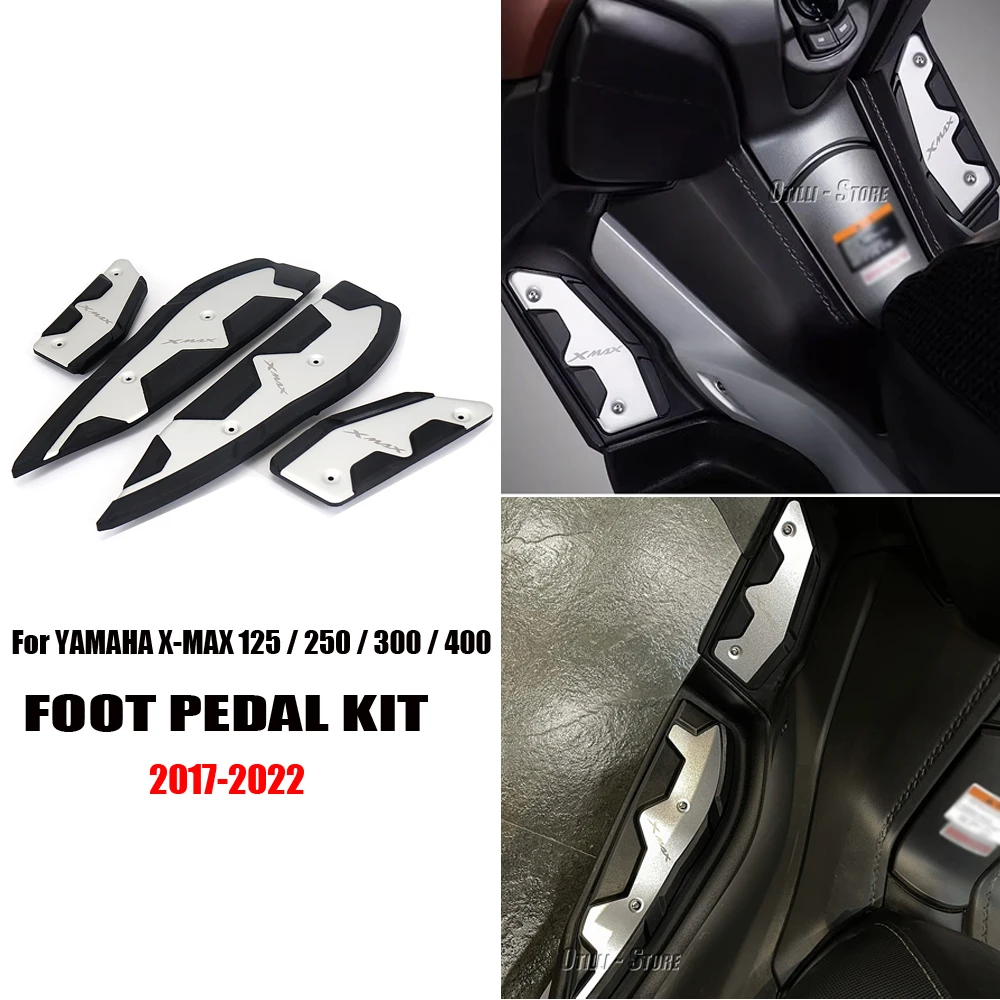 

Motorcycle Footrest Foot Pads Pedal Plate Pedals For Yamaha X-MAX 125 250 300 400 XMAX125 XMAX250 XMAX300 2017 - 2022 XMAX400