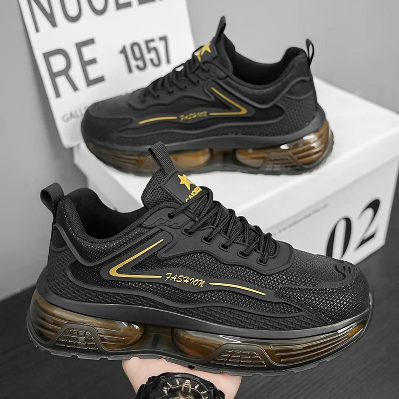 New Height-Increasing Men's Walking Shoes, Youth Fashion Popular Sports Shoes, Versatile Trendy Shoes, Ultra-Light Men's Shoes, Suitable for Outdoor Activities, Men's Travel Shoes