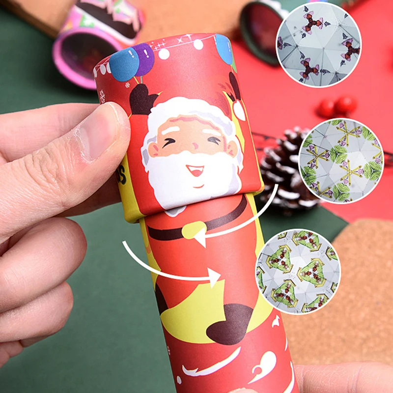 

Interactive Logical Rotating Kaleidoscope Christmas Rotating Kaleidoscope Toy Rotation Adjustable Fancy for Kids 1PC