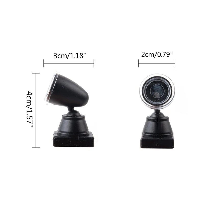 127D 1/87 인형의 집 미니 철도 신호등 역할극 모델 샌드박스용 LED 램프