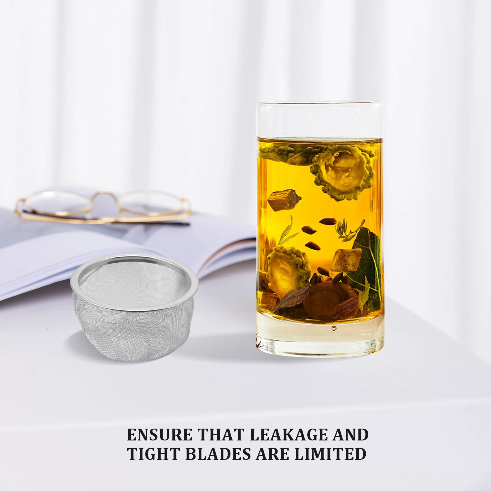 Teapot Diameter 80Mm Metal Mesh Tea Leaf Spices Strainer Basket
