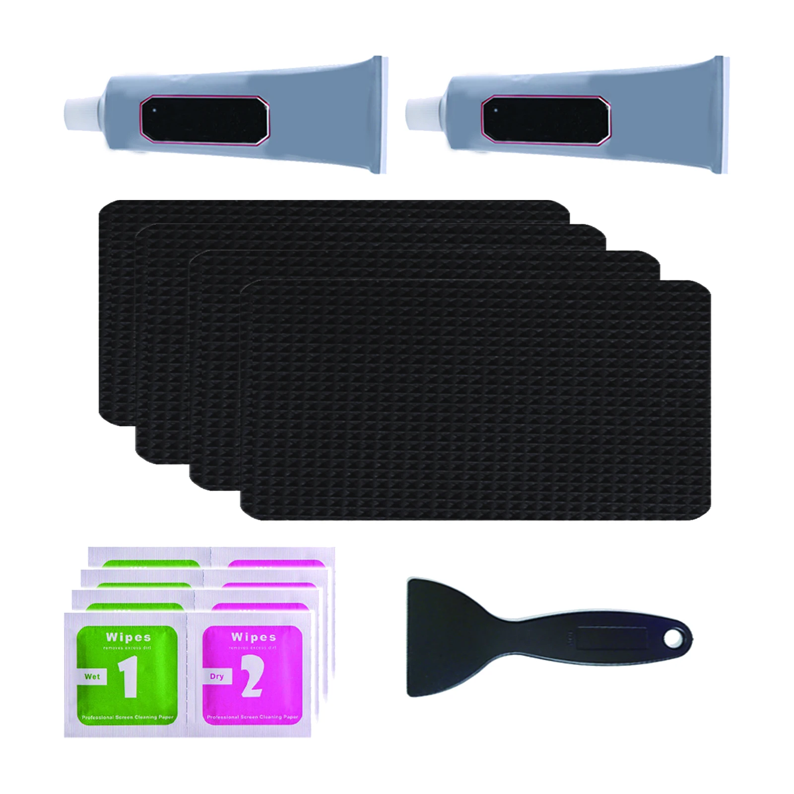 Trampoline Repair Kit with Glue Fixing Parts Trampoline Mat Tear Accessories Replacement Rectangular Repair Patches 16cmx24cm trampoline repair kit