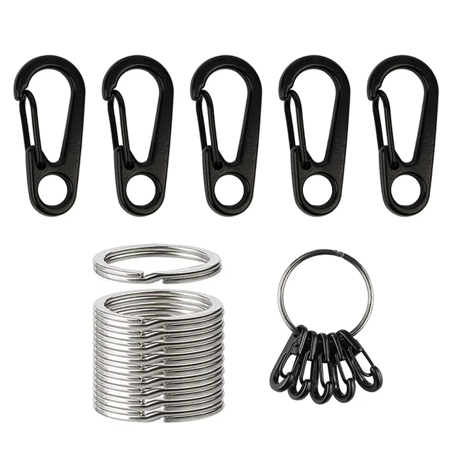 10pcs/set Small Carabiner Clip Keyrings  Aluminum Carabiner Keychain -  10pcs/set - Aliexpress