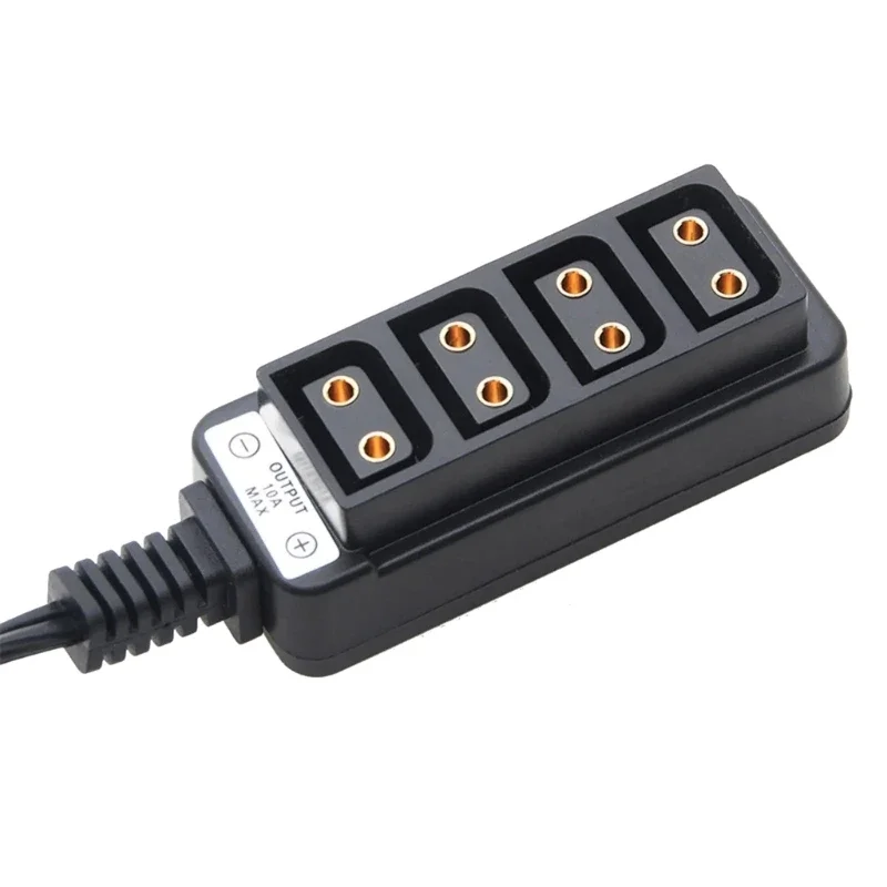 D Tap Male to 4 Port Dtap Female Splitter Cable for Anton V-Mount Camera Battery
