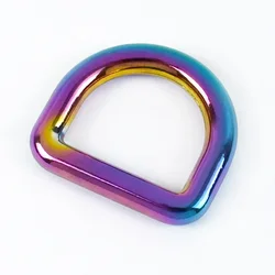 Versatile Metal O Dee D Ring Buckles for DIY Leathercraft and Accessories (Colored)