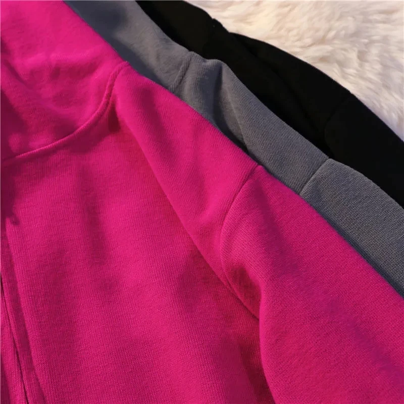 Cute Bear Zipper Hooded Jacket Female Autumn Clothes Harajuku Vintage Chic Sweatshirt Cartoon Fashion Casual Female Coat