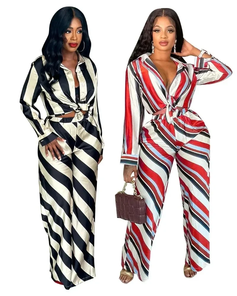 2 Piece African Clothes for Women Autumn Elegant African Long Sleeve V-neck Black Red Top Pant Matching Sets African Clothing bazin riche men 2 pieces pants sets african design clothing african clothes casual men long top shirts and pants sets wyn1304