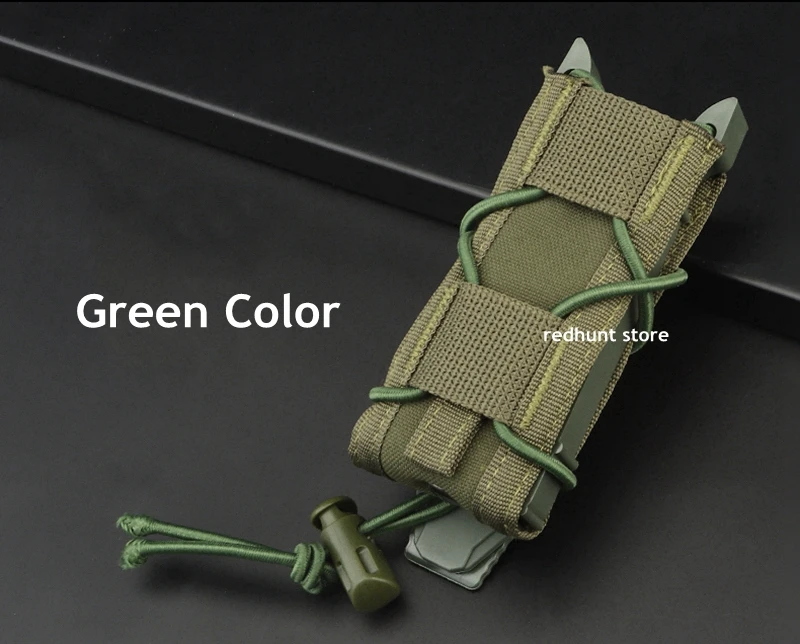 Vert - Pochette Tactique Molle Simple À Ouverture Unique 7.62 Mag