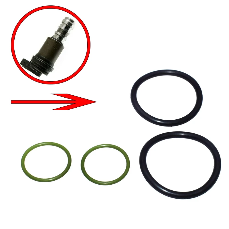 4PCS 11367546379 11367506178 Vanos Solenoid O-Rings Seal Kit for BMW E81 E87 E46 E90 E91