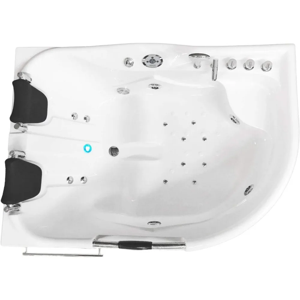 Bathtub, Whirlpool Massage Hydrotherapy Bathtub Hot Tub 2 Person with Heater 2