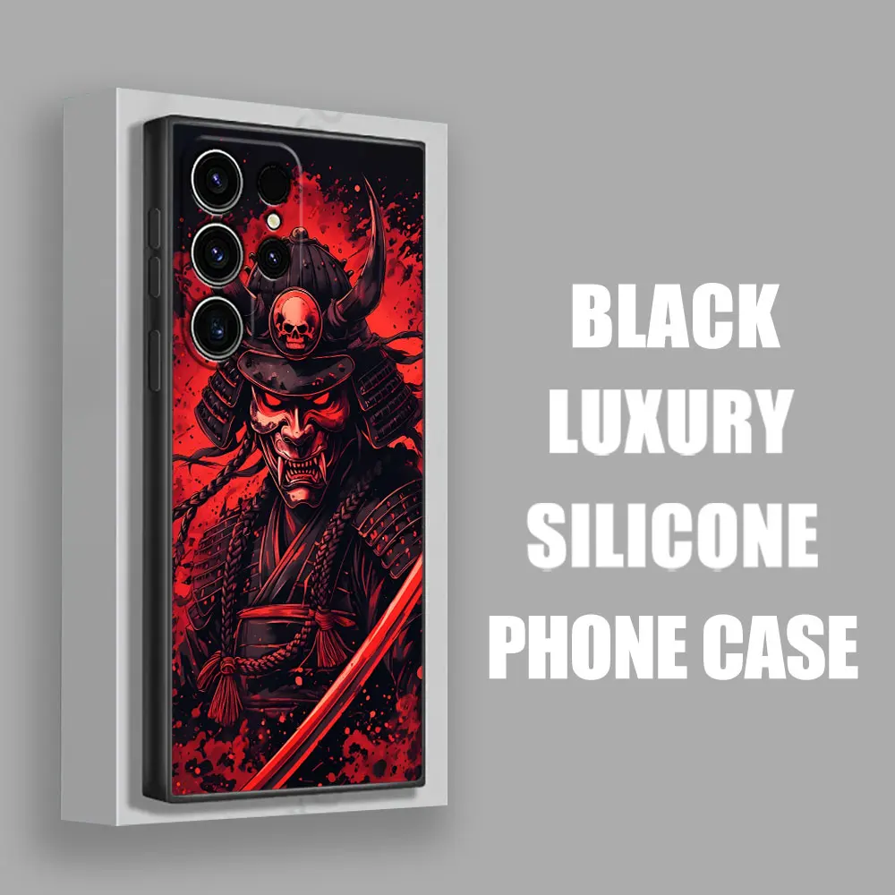 Japanese Culture Oni Mask Samurai Phone Case Cover