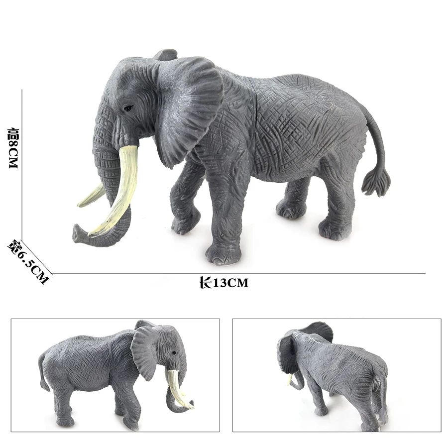 Oenux African and Wild Tiger Lion Figurine Educational Toy Set