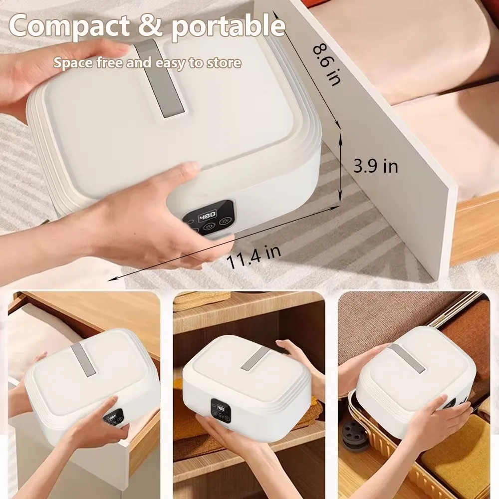 Multifunctional Portable Clothes Dryer Intelligent Timed Foldable Travel Drying Machine UV Sterilization Electric Clothes Dryer