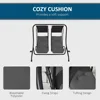Patio Swing Chair with 2 Separate Seats, Outdoor Swing Glider with Removable Canopy and Cup Holders, for Porch, Garden, Poolsid 6