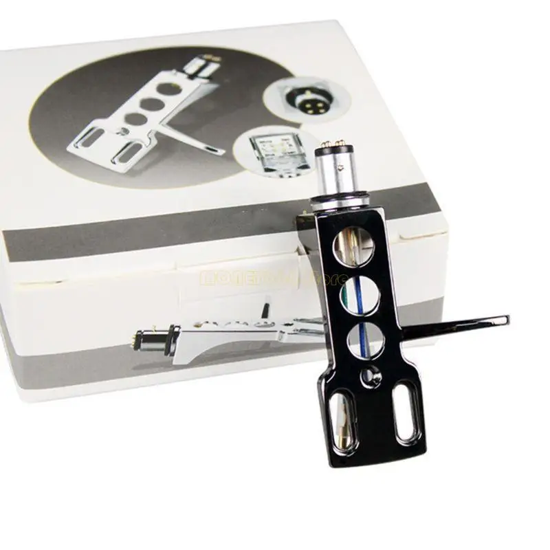 F62C 범용 포노 스타일러스 카트리지 랙 레코드 플레이어용 턴테이블 헤드쉘 리드선이 있는 포노 액세서리