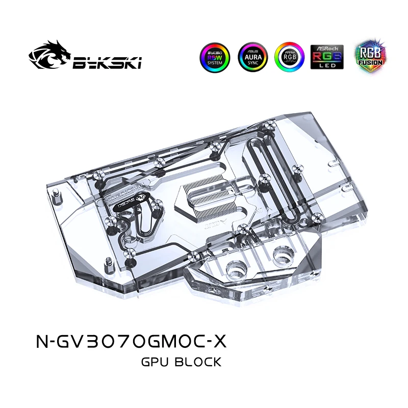 Bykski N-GV3070GMOC-X,GPU Water Block For Gigabyte GeForce RTX 3070 GAMING/VISION/EAGLE 8G OC Graphics Card,GPU Liquid Cooler