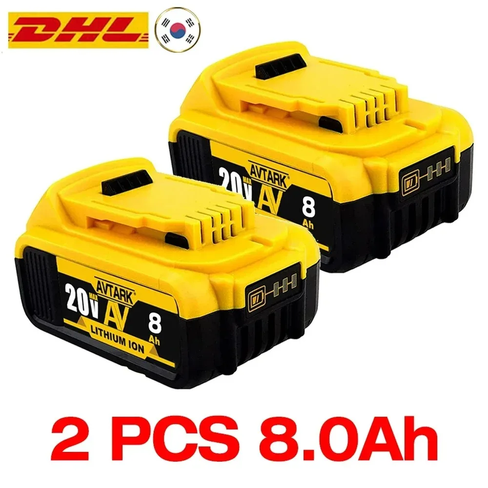 

Original DCB200 20V 8000mAh Lithium Replacement Battery For Dewalt 18V DCB184 DCB200 DCB182 DCB180 DCB181 DCB182 DCB201 DCB206