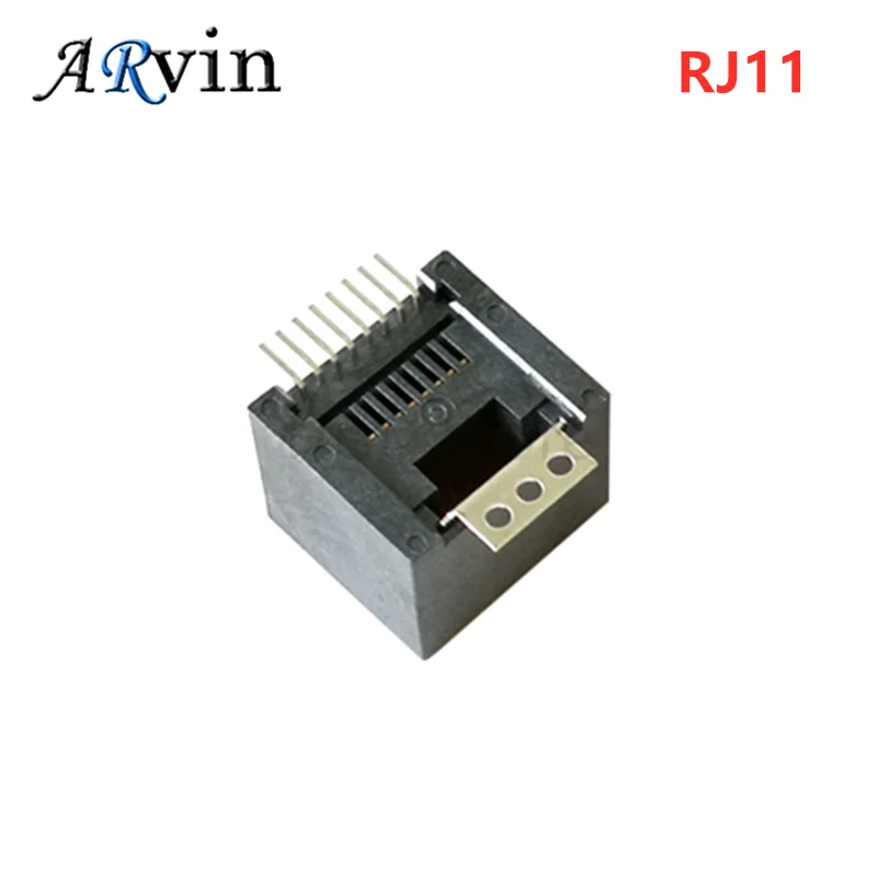 5pcs SMD RJ11 Socket 6P6C 8P8C Seat RJ11 Phone Jack Female Crystal Head ...