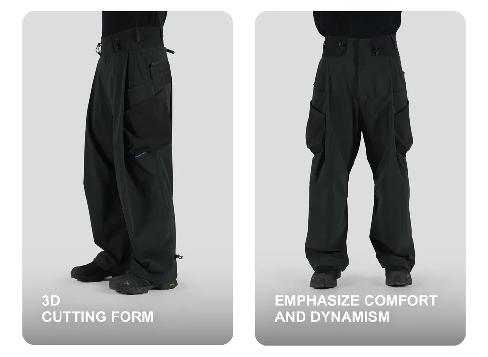 Reindee Lusion 25ss Toray loose samurai pants 3d cut multishape multipocket waist adjustment techwear gorpcore