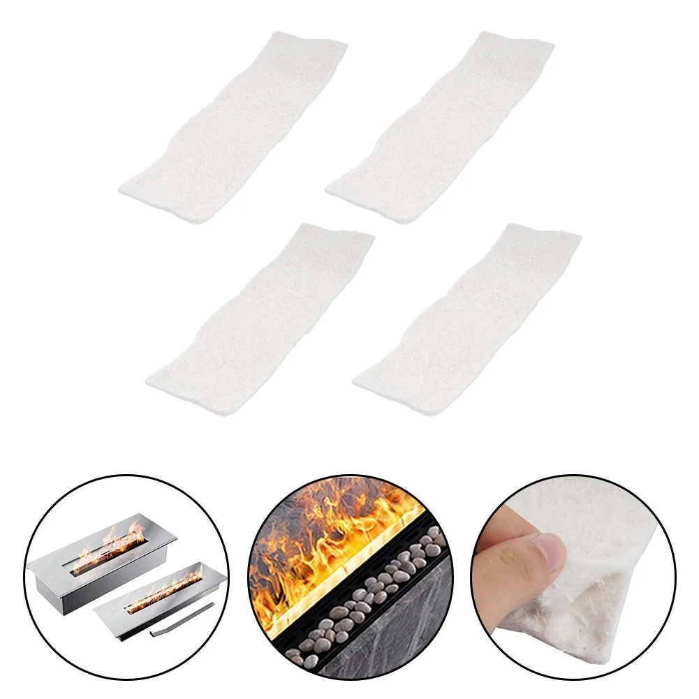 Wool and Calcium Magnesium Silicate Fiber Sponges Suitable for Bioethanol Fireplace Safety Pack of Four Pieces