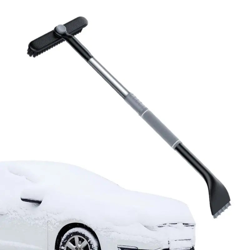 

Snow Brush With Squeegee 2 In 1 Car Snow Brush With Scraper Non-slip Snow Cleaning Brush Squeegee Broom For SUV Truck Automobile