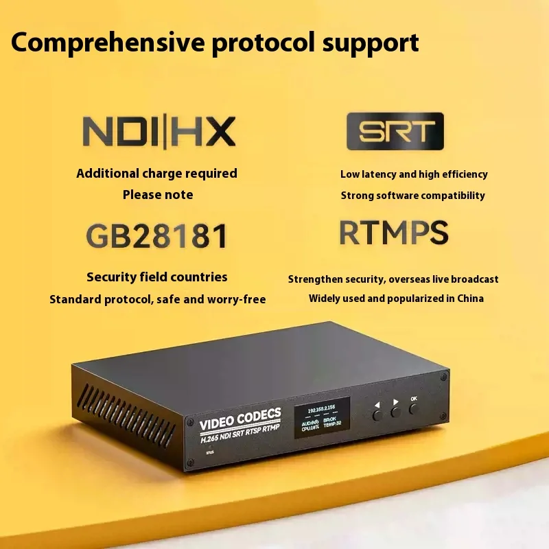 ENC4SP SDI ڴ ڴ, 4K 1080P NDI SRT RTMP RTSP ̺ Ʈ IPCam
