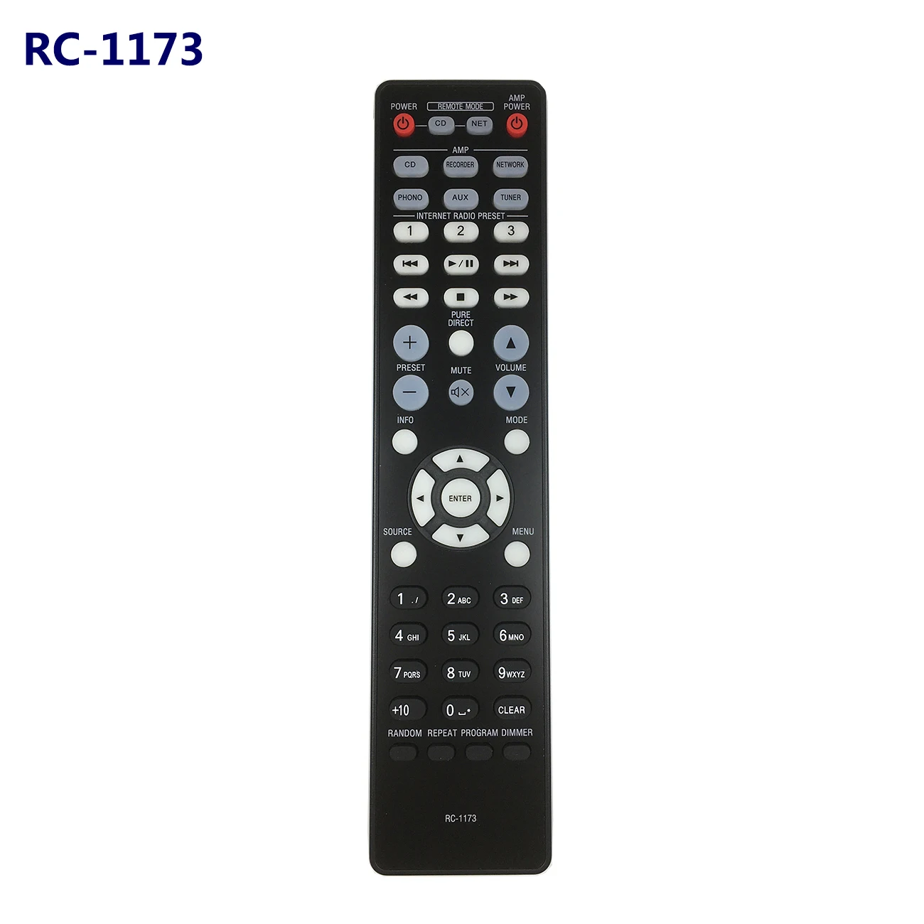 

RC-1173 For Denon AV Receiver Remote Control RC-1175 PMA-520Ae PMA-720Ae PMA-720 DCD-520Ae DNP-720Ae DNP-730Ae
