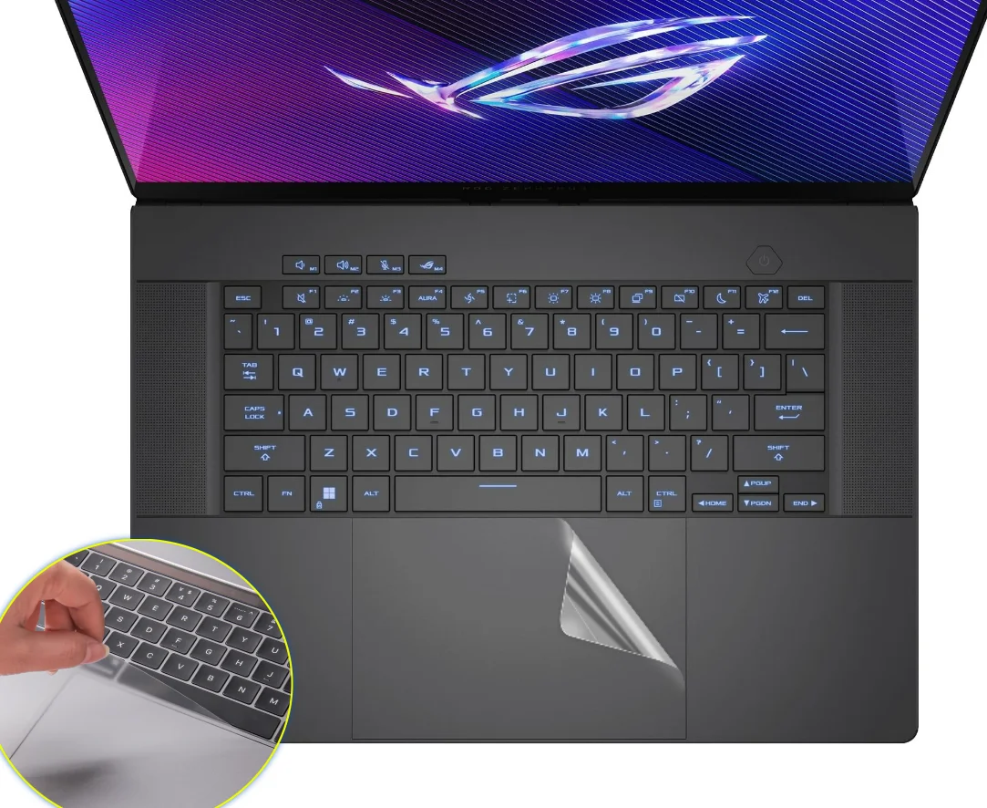 Matte TOUCHPAD film Sticker Protector TOUCH PAD ASUS ROG Zephyrus G16 GU605 GU605MV GU605MY GU605MZ GU605MI GU605M 16" trackpad protector
