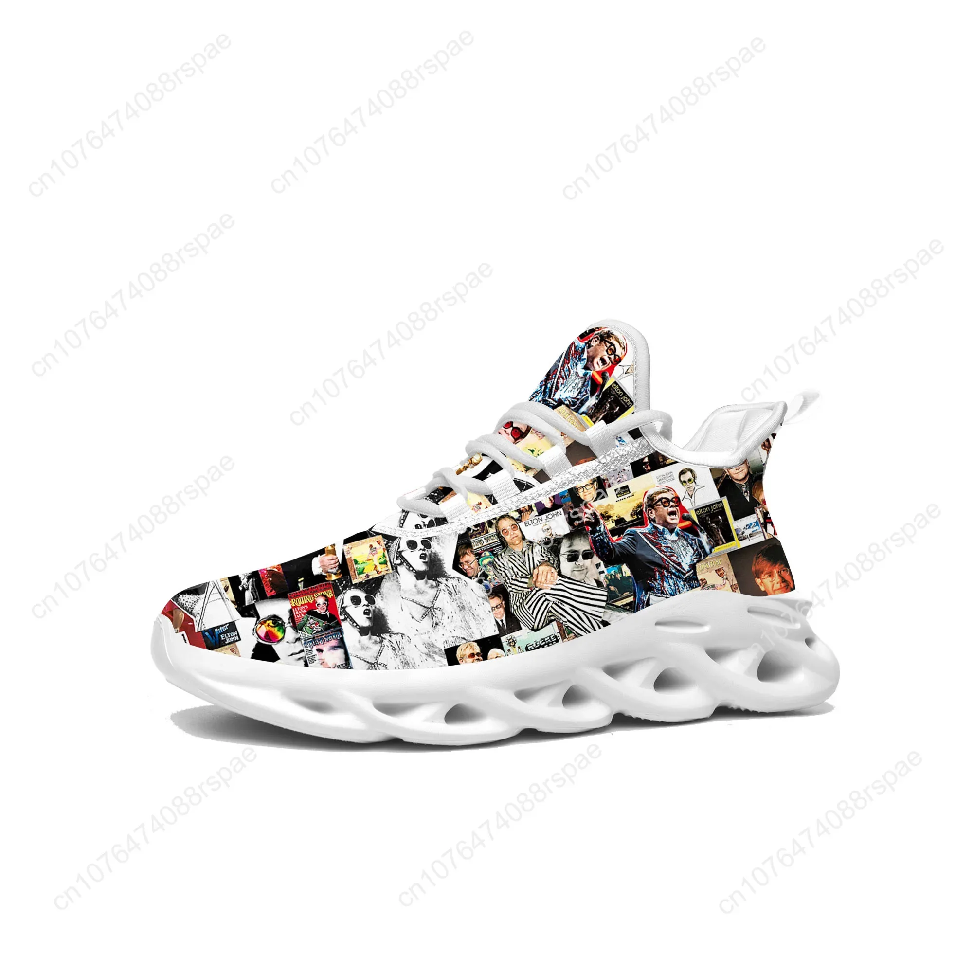Elton John Singer Flats Sneakers Mens Womens Sports Running Shoes High Quality Sneaker Lace Up Mesh Footwear Tailor-made Shoe 3