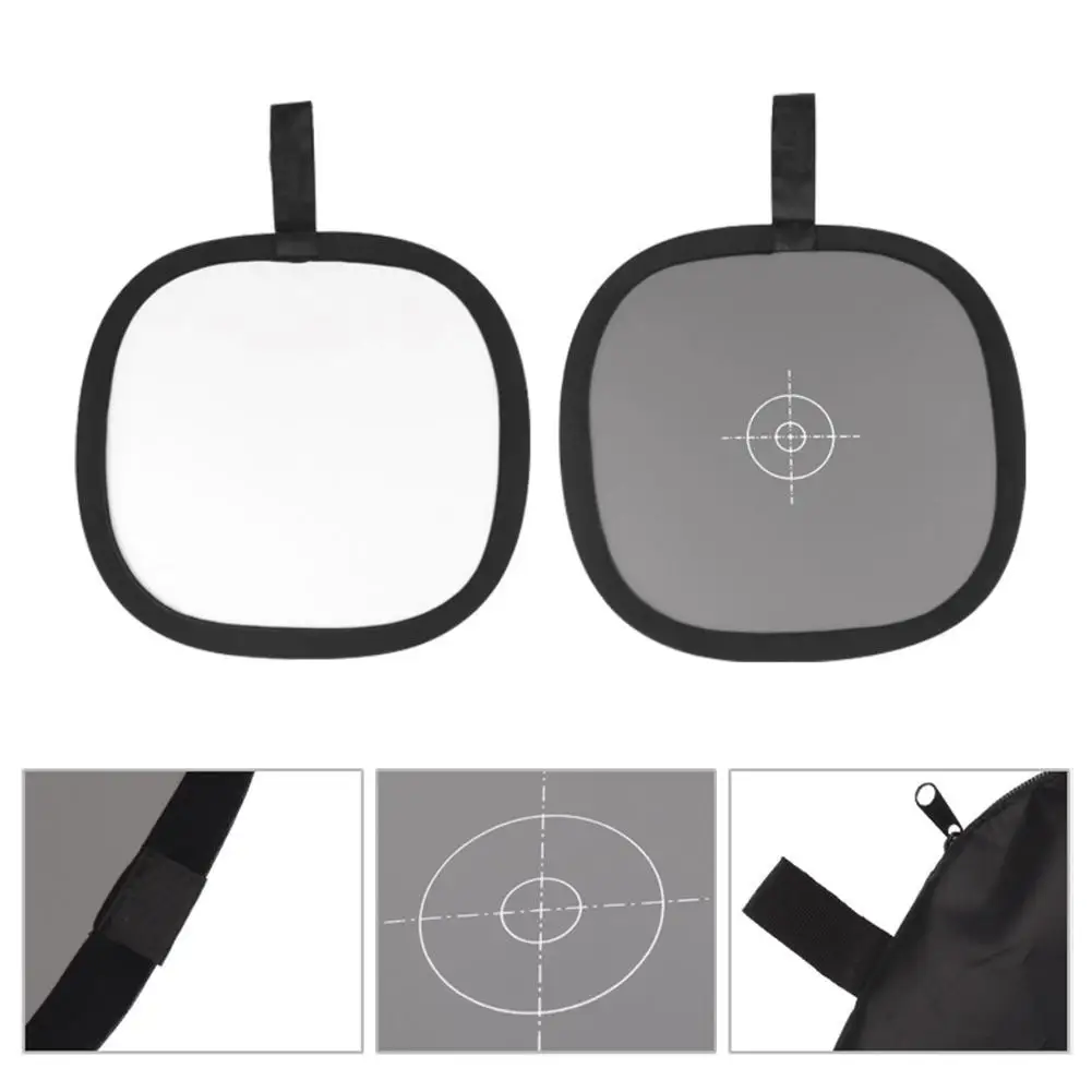 2in1 Grey White Balance Card 12'' 30CM 18% White Balance Card Mini Gray Photographic Calibration Camera Checker DSLR Photon