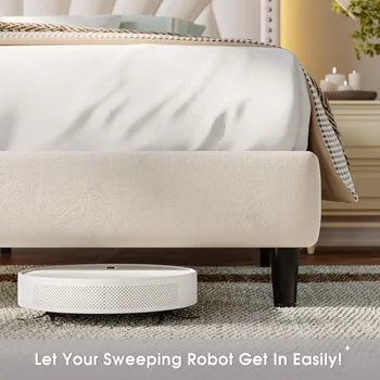 EnHomee King Size Bed Frame with 51 6