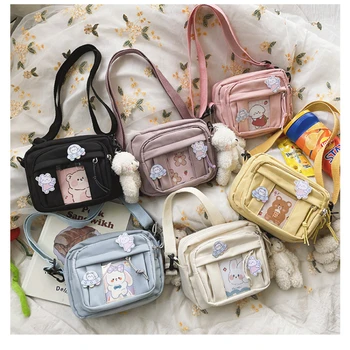 New Kawaii Bag Girls 2024 New JK Transparent Bag Small Crossbody Bag For Women Purses and Handbags Shoulder Bag Itabag Bolso 1