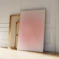 Modern Pink Glow Aura Abstract Blur Canvas Art Print - 50x75cm No Frame (T80667 - 01)