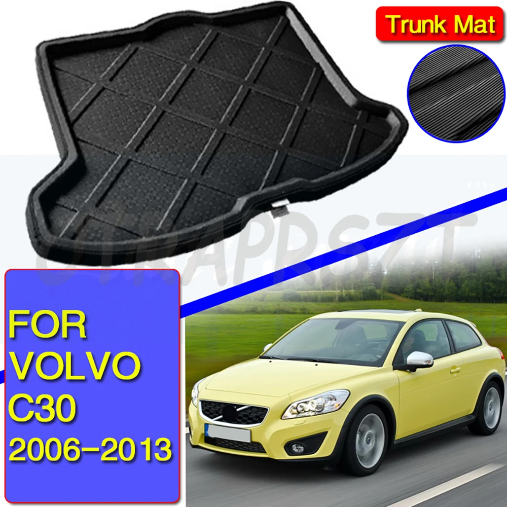 

Fashion Car Boot Mats For VOLVO C30 2006-2013 Waterproof Carpet Muds Car Trunk Mats Storage Pads Auto Interior Accessories