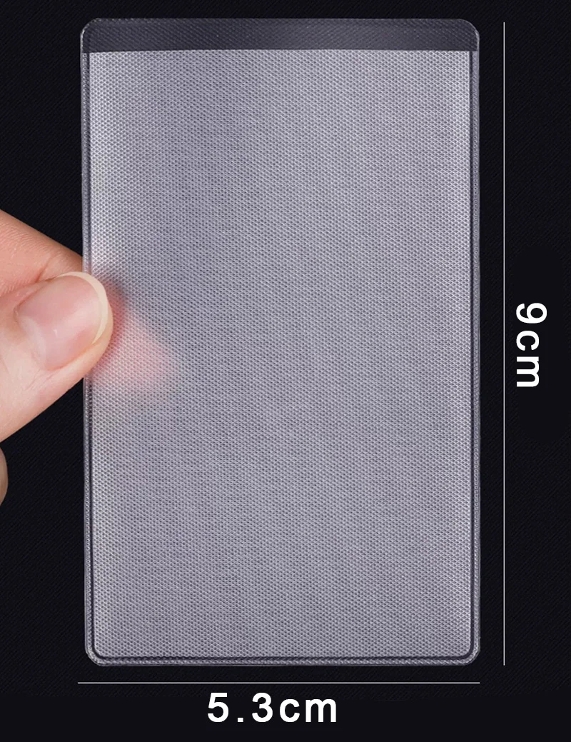 Card Holder Wallet Card Holder Credit Card Holder 1-50pcs PVC Cards Protector Frosted Transparent Credit ID Card Cover Anti-magnetic Holder Postcard Container Storage Bags Case