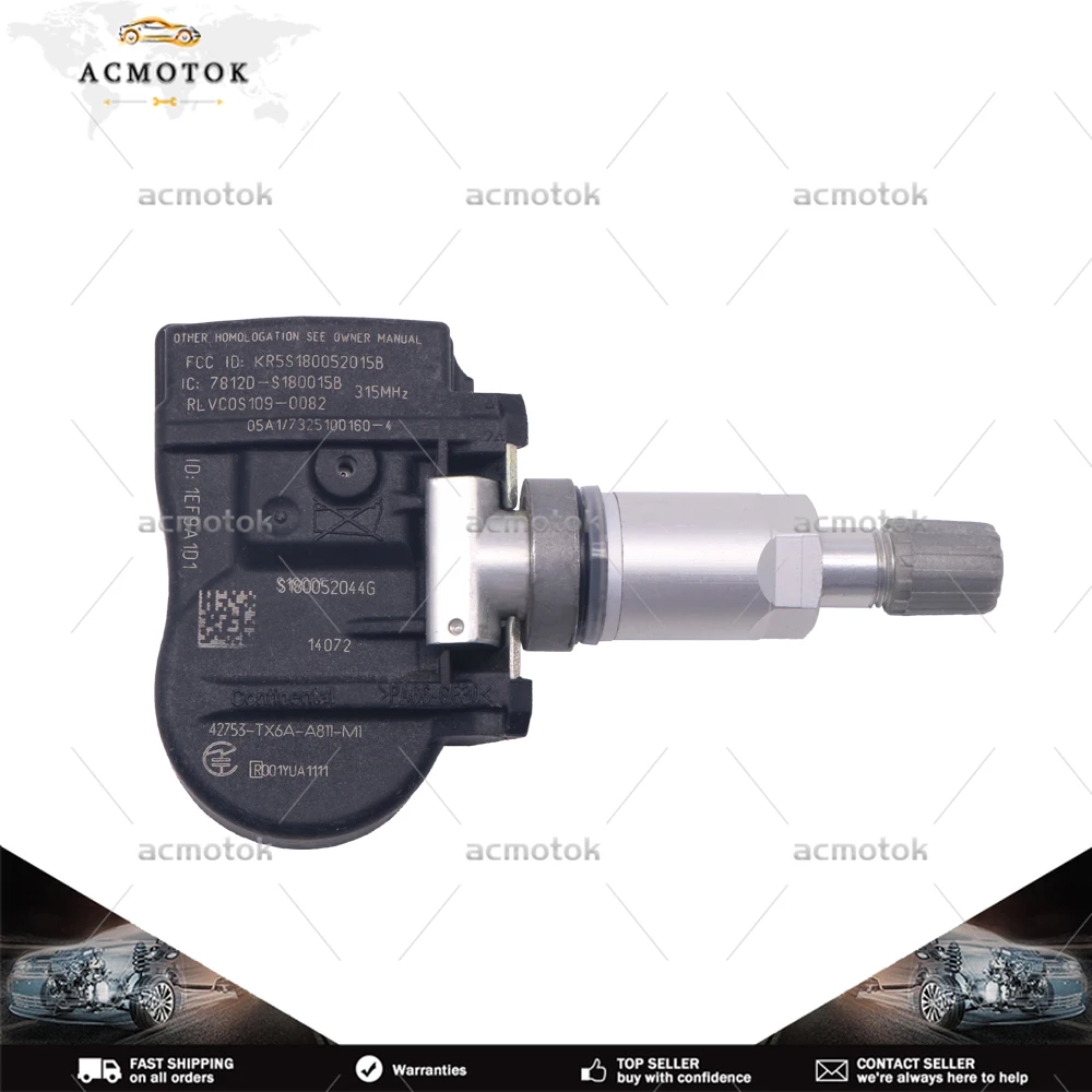 

Датчик давления в шинах TPMS 315 МГц для Acura ILX 42753-TX6-A81 42753-TX6-A810-M1 42753-TX6A-811-M1