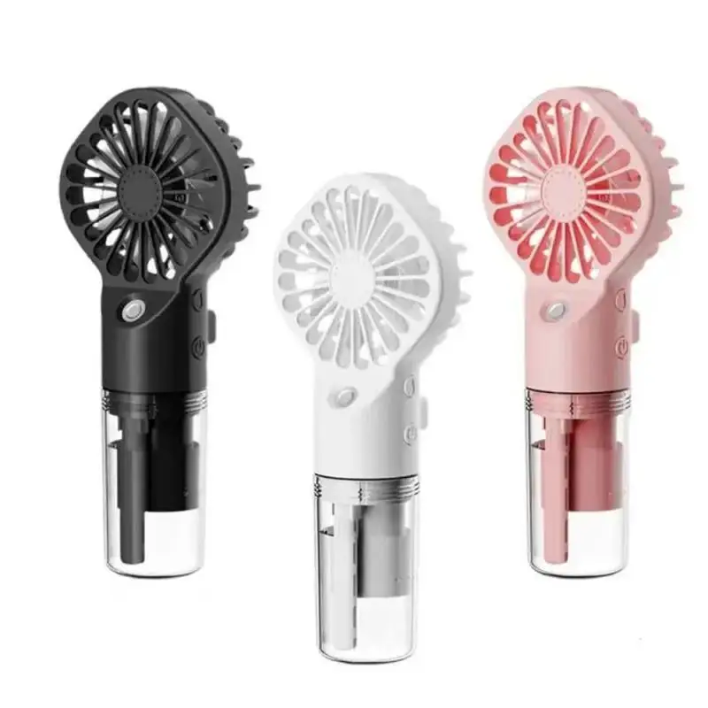 

Portable Handheld Fan USB Rechargeable Turbo Water-Cooled Spray Mini Fan 4 Gear Speed Air-conditioning Mute Fans Outdoor