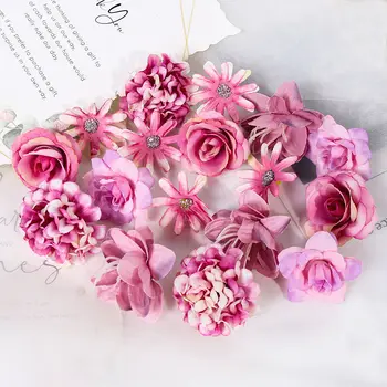 16pcs Silk Rose Flowers 1