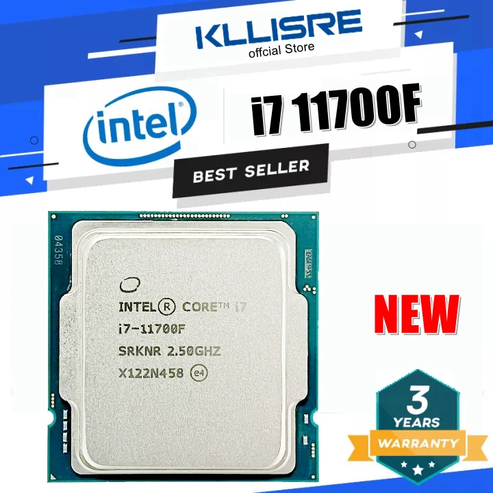Intel Core i7 11700f 2.5GHz 8コア16スレッドCPUプロセッサl3 = 16m 65w lga 1200 ddr4  h510マザーボード