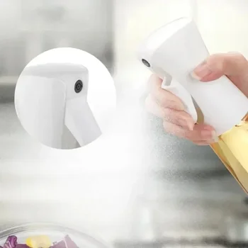1pc 300ml Oil Spray Bottle Kitchen Cooking Olive Oil Dispenser Camping BBQ Baking Vinegar Soy Sauce Sprayer Containers 3