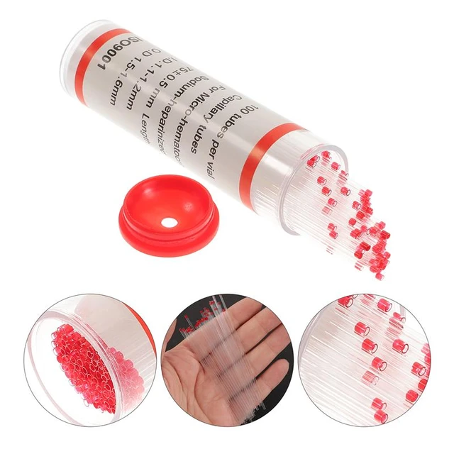 Tubes capillaires de micro hématocrite sanguine, tube de laboratoire, pipent de collecte, phlebotredémarrage de l'eau, tube C transparent - AliExpress